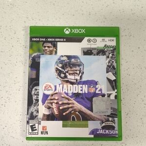 Xbox Madden NFL 21 Video Game - Green Case